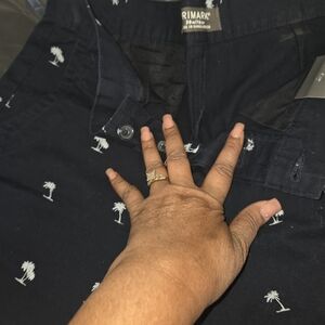 Primark Navy Palm Tree Polo Shirt